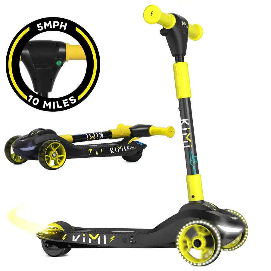 Kimi Electric Scooter For Kids and Toddlers 2-9 Yellow Free UPS Shipping - KIMI